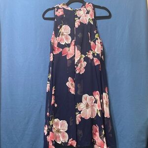 New open shoulders dress with turtleneck scarf size 8P, Signature by Robbie Bee